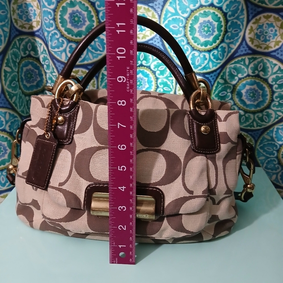 Coach Shoulder Bag - Kristin with Signature Monogram - Picture 7 of 13